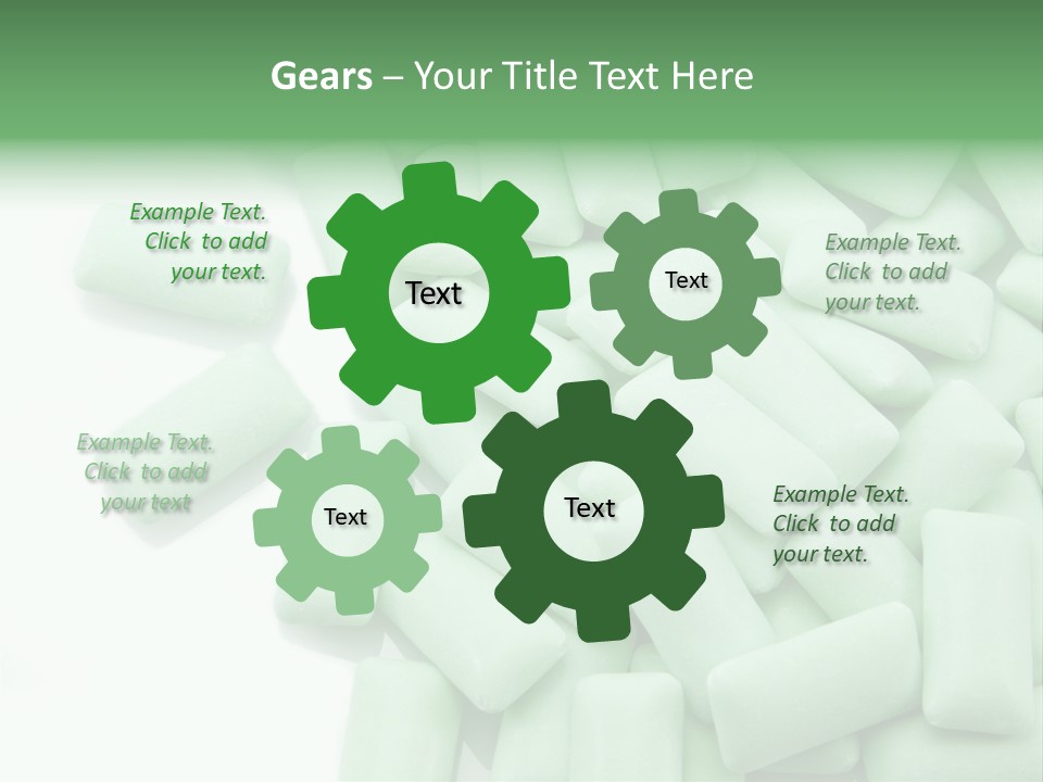 Herbal Aroma Mint Chewinggum PowerPoint Template