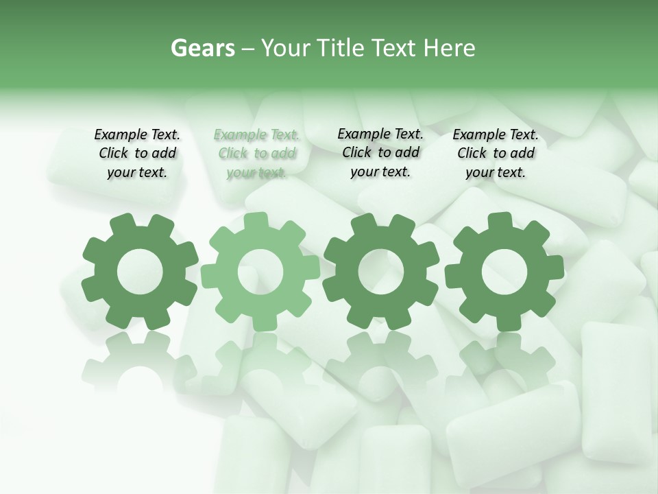 Herbal Aroma Mint Chewinggum PowerPoint Template