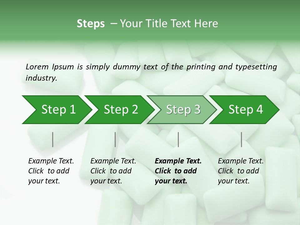 Herbal Aroma Mint Chewinggum PowerPoint Template
