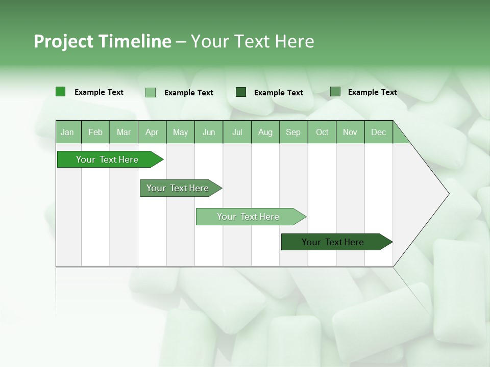 Herbal Aroma Mint Chewinggum PowerPoint Template