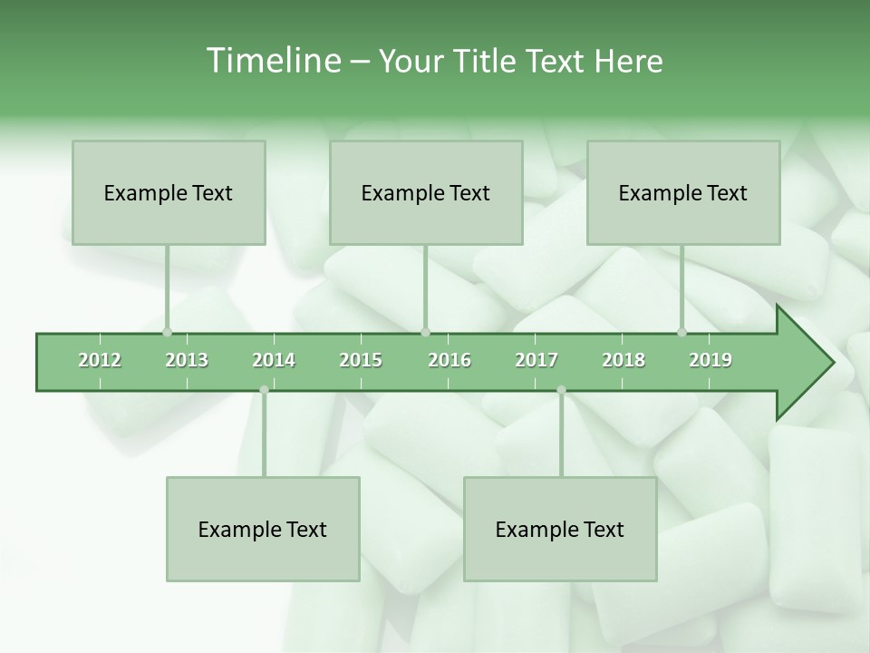 Herbal Aroma Mint Chewinggum PowerPoint Template