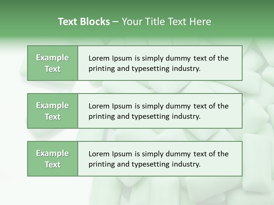 Herbal Aroma Mint Chewinggum PowerPoint Template
