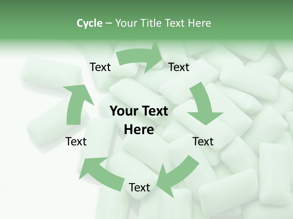 Herbal Aroma Mint Chewinggum PowerPoint Template