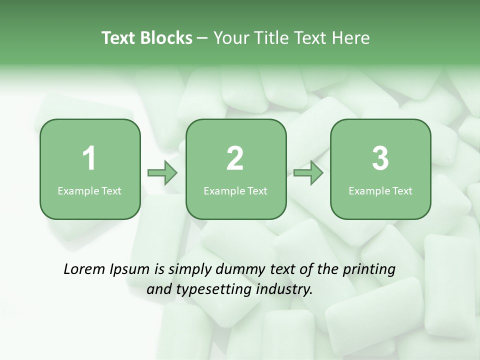 Herbal Aroma Mint Chewinggum PowerPoint Template