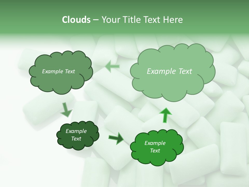 Herbal Aroma Mint Chewinggum PowerPoint Template