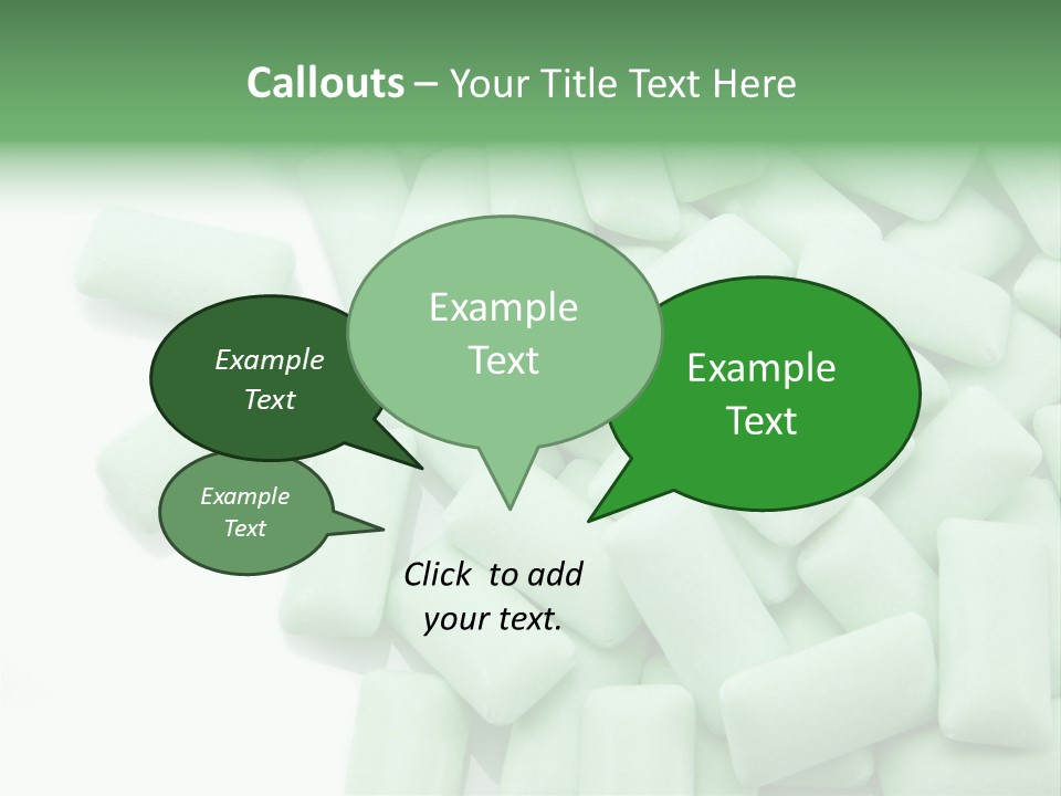 Herbal Aroma Mint Chewinggum PowerPoint Template