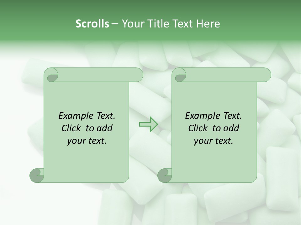 Herbal Aroma Mint Chewinggum PowerPoint Template