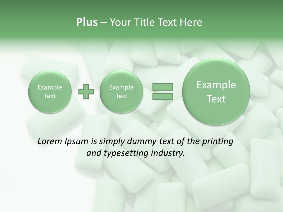 Herbal Aroma Mint Chewinggum PowerPoint Template