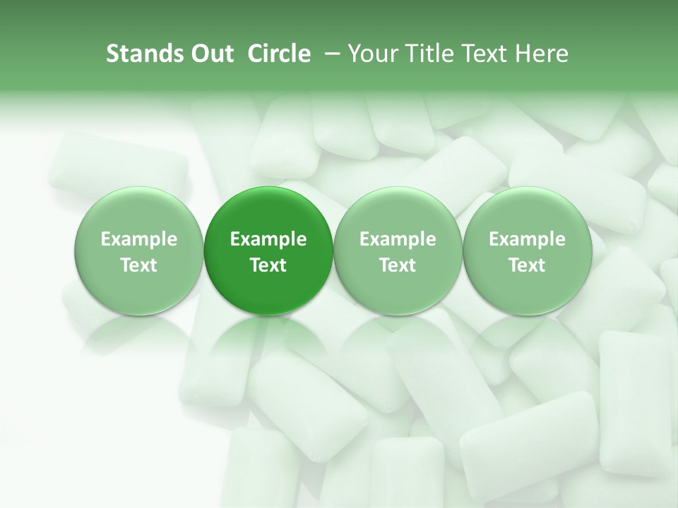 Herbal Aroma Mint Chewinggum PowerPoint Template