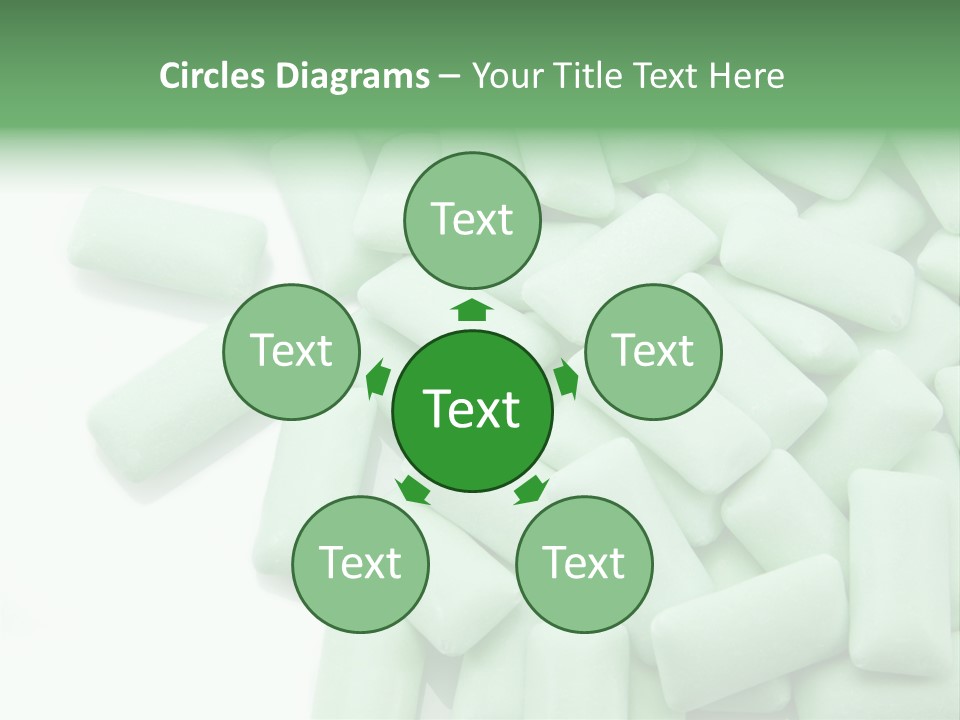 Herbal Aroma Mint Chewinggum PowerPoint Template
