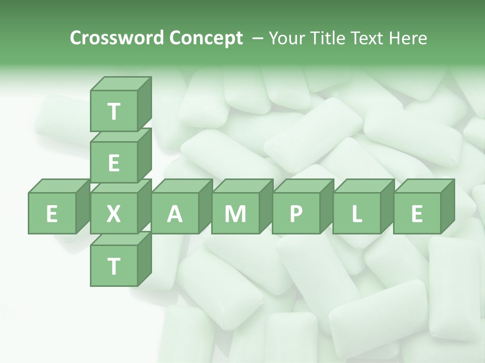 Herbal Aroma Mint Chewinggum PowerPoint Template