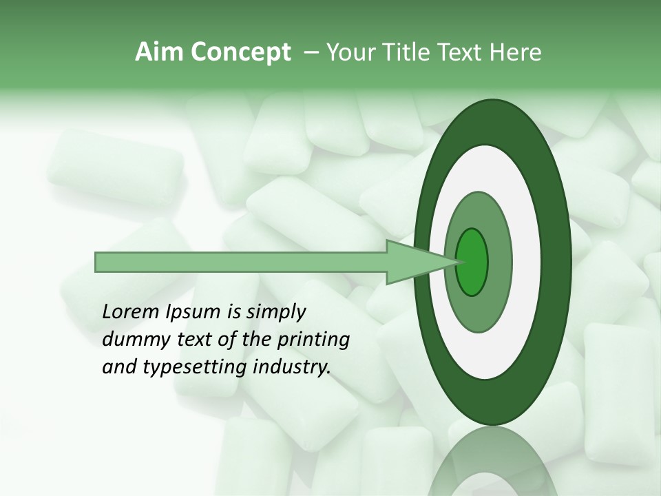 Herbal Aroma Mint Chewinggum PowerPoint Template