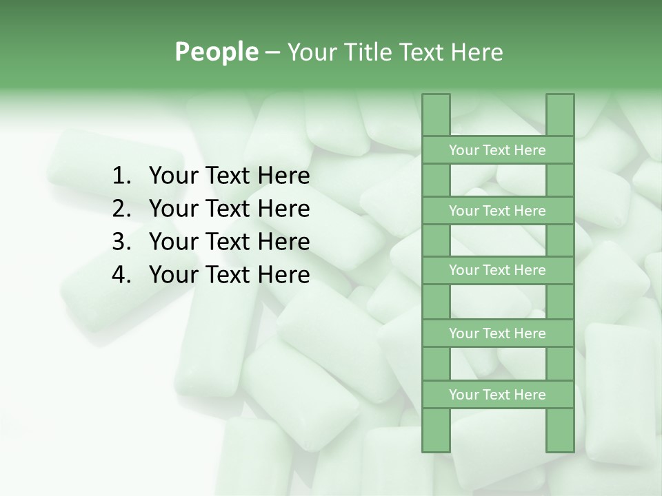 Herbal Aroma Mint Chewinggum PowerPoint Template