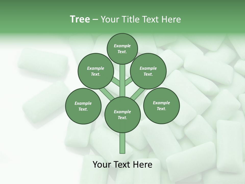 Herbal Aroma Mint Chewinggum PowerPoint Template