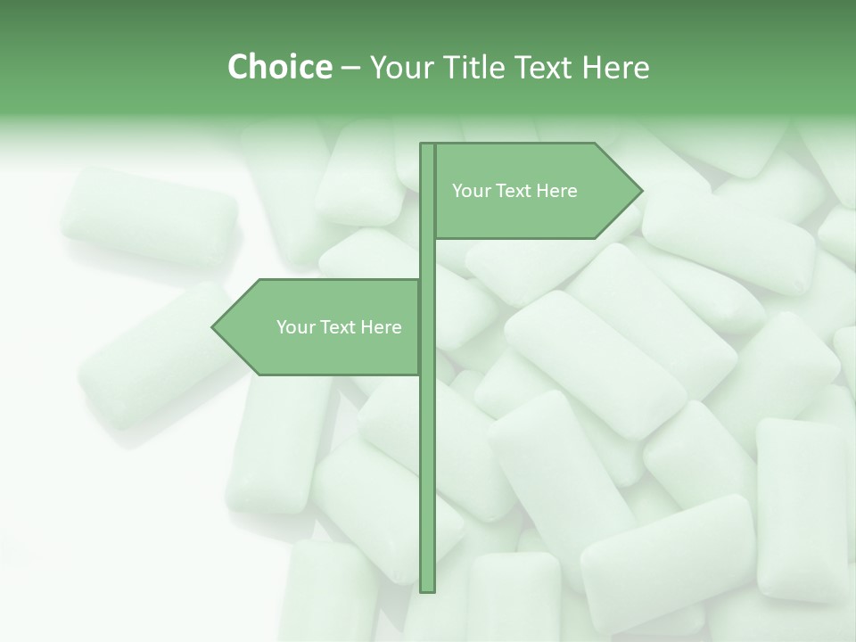 Herbal Aroma Mint Chewinggum PowerPoint Template