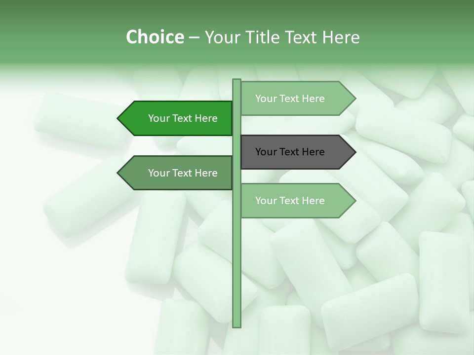 Herbal Aroma Mint Chewinggum PowerPoint Template