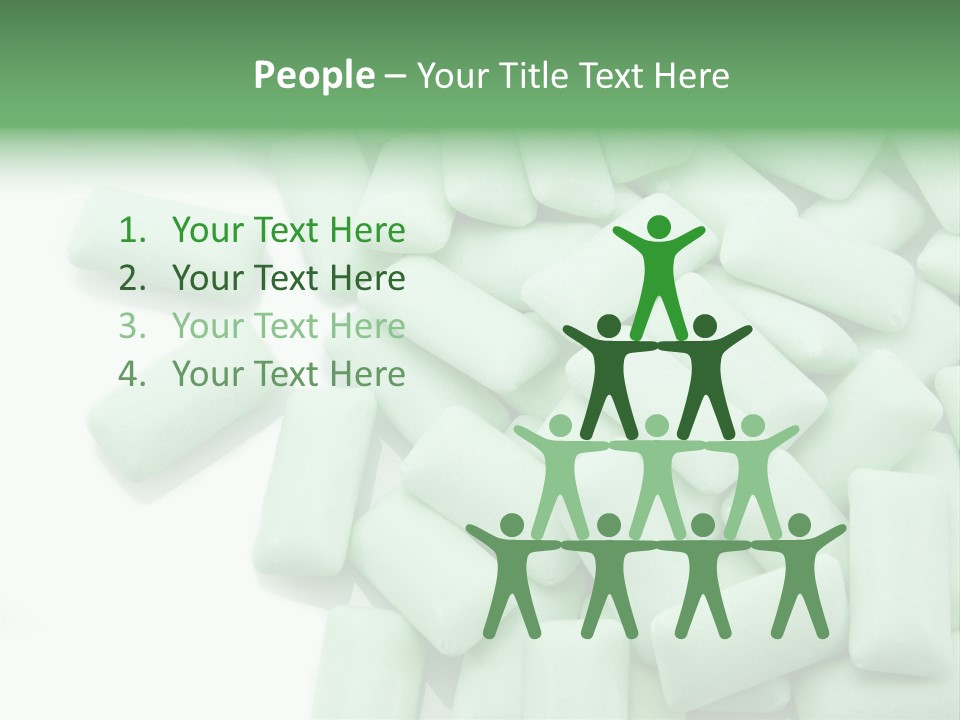 Herbal Aroma Mint Chewinggum PowerPoint Template