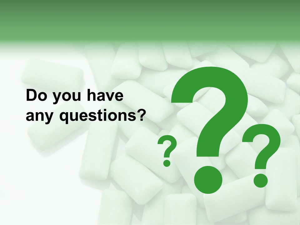 Herbal Aroma Mint Chewinggum PowerPoint Template