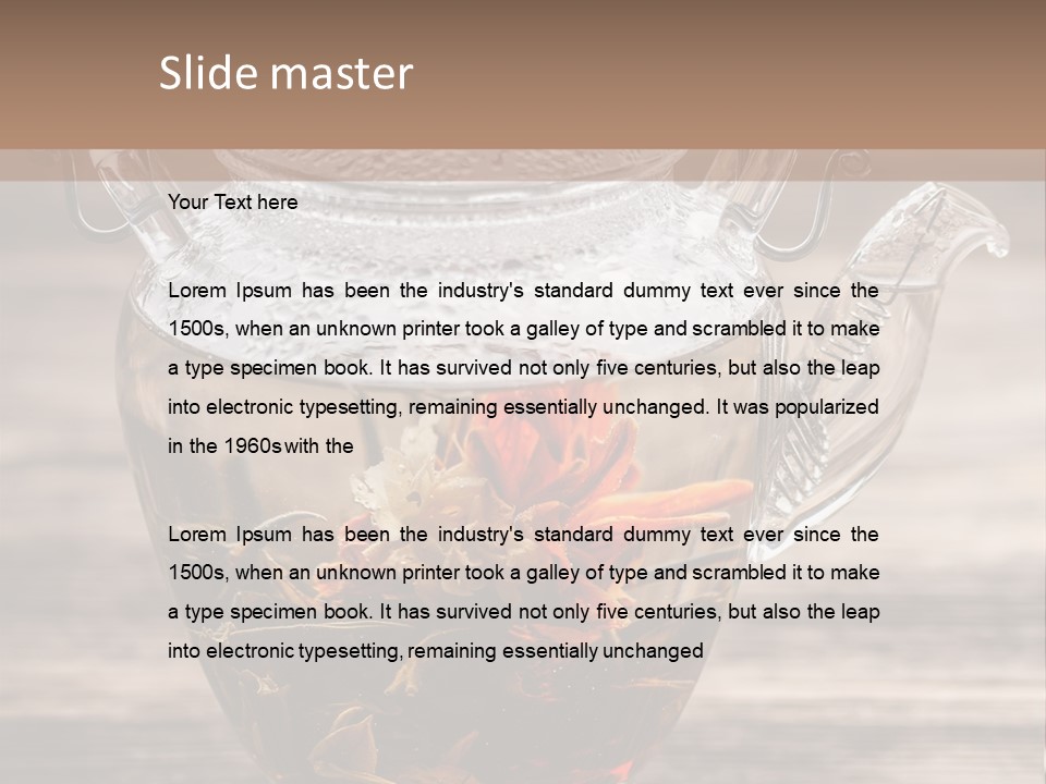 Blossom Herbal Decoration PowerPoint Template