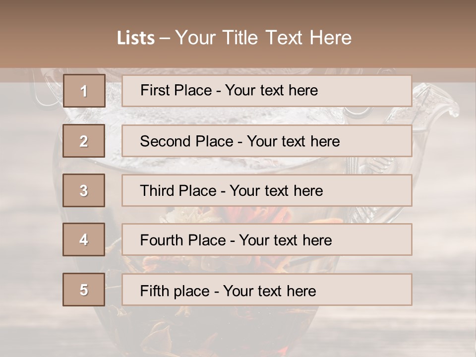 Blossom Herbal Decoration PowerPoint Template