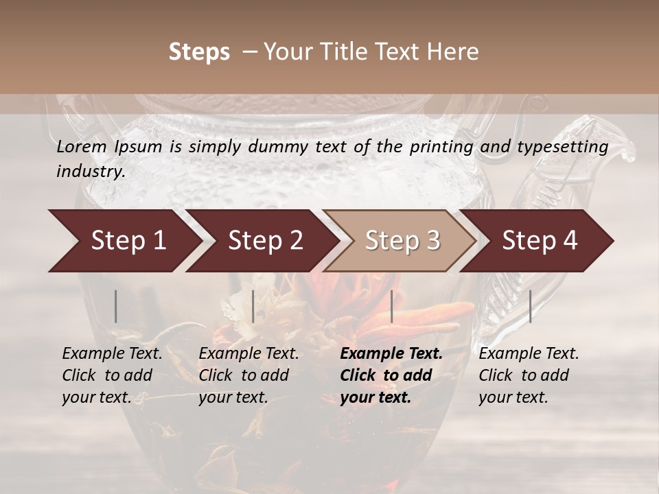 Blossom Herbal Decoration PowerPoint Template