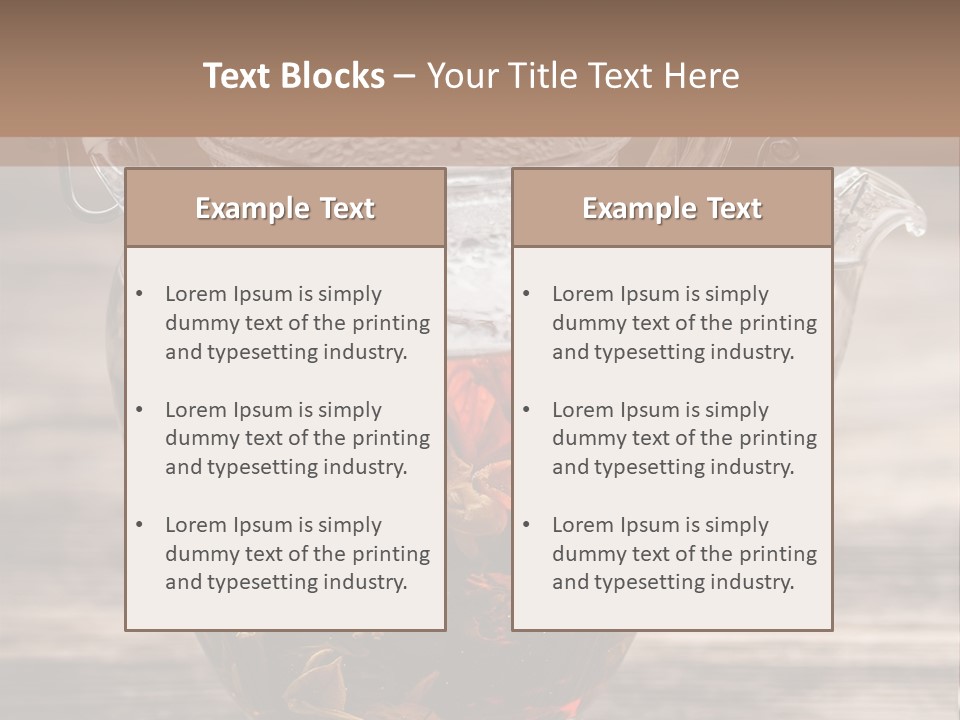 Blossom Herbal Decoration PowerPoint Template