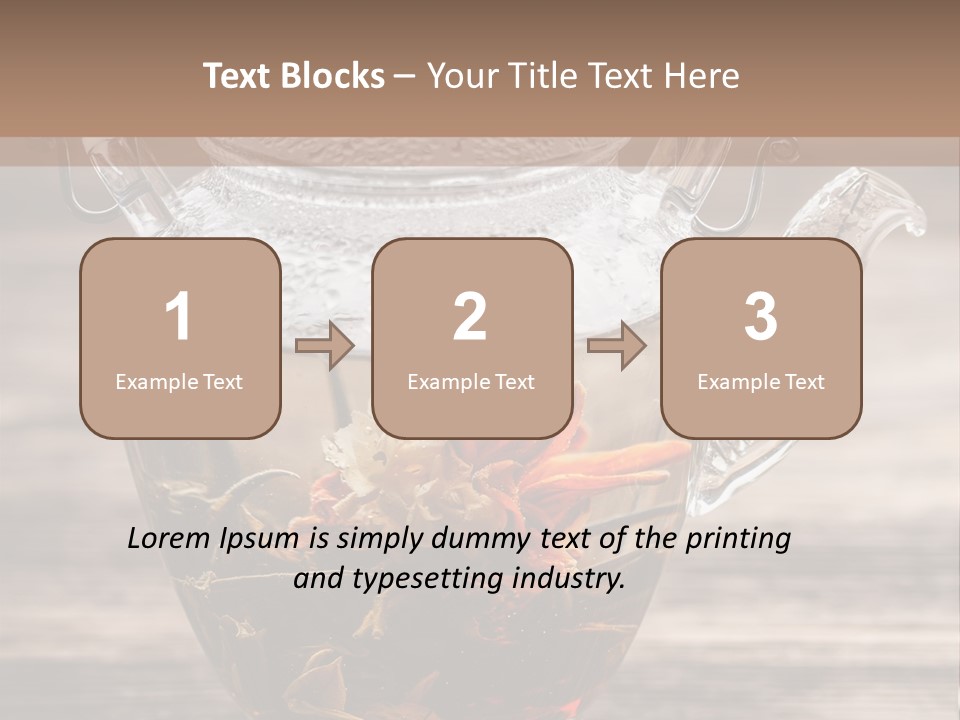 Blossom Herbal Decoration PowerPoint Template