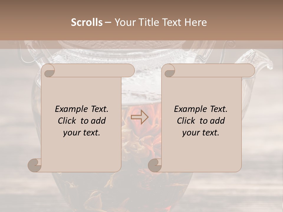 Blossom Herbal Decoration PowerPoint Template