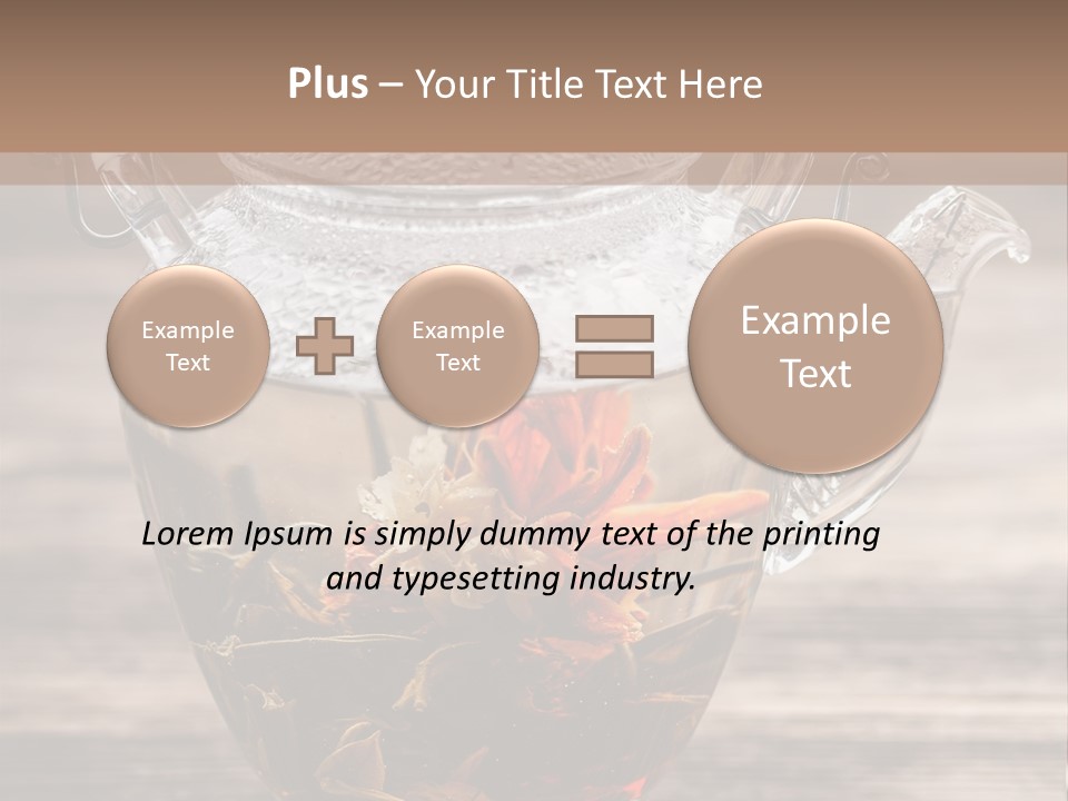 Blossom Herbal Decoration PowerPoint Template