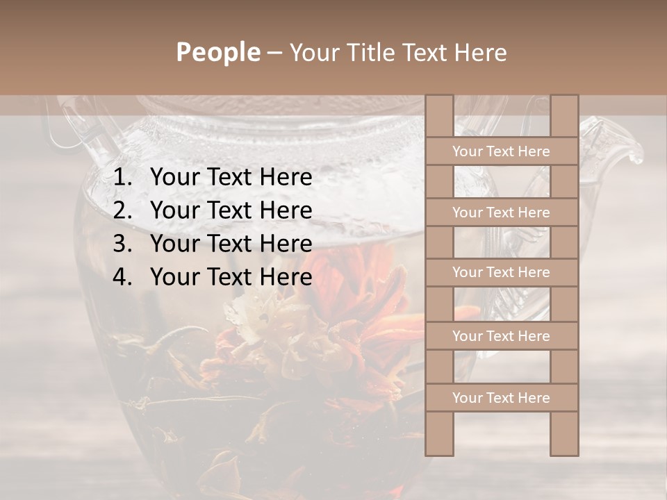 Blossom Herbal Decoration PowerPoint Template