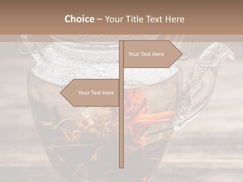 Blossom Herbal Decoration PowerPoint Template