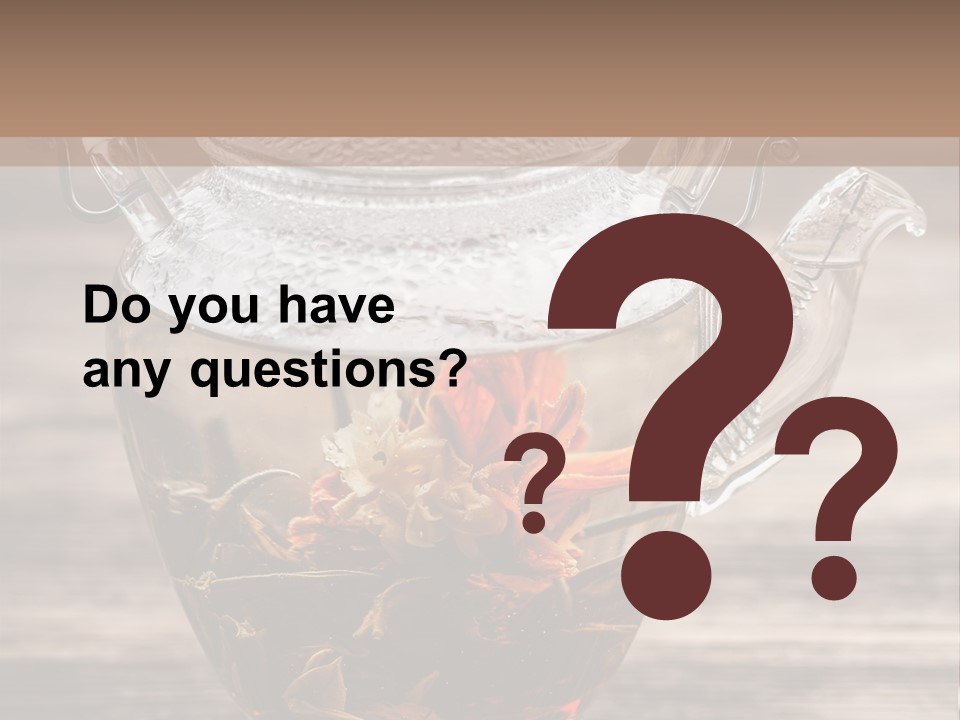 Blossom Herbal Decoration PowerPoint Template