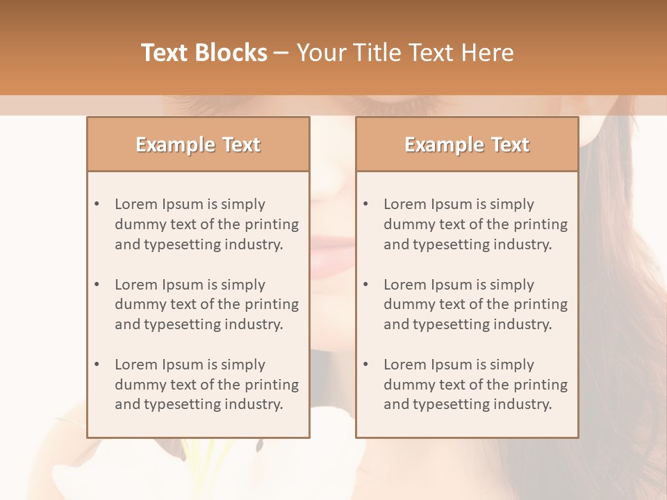 Sexy Make Manicure PowerPoint Template