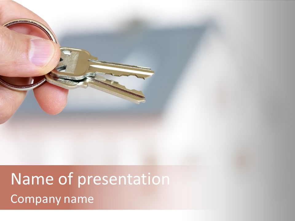 Ownership Estate House Model PowerPoint Template