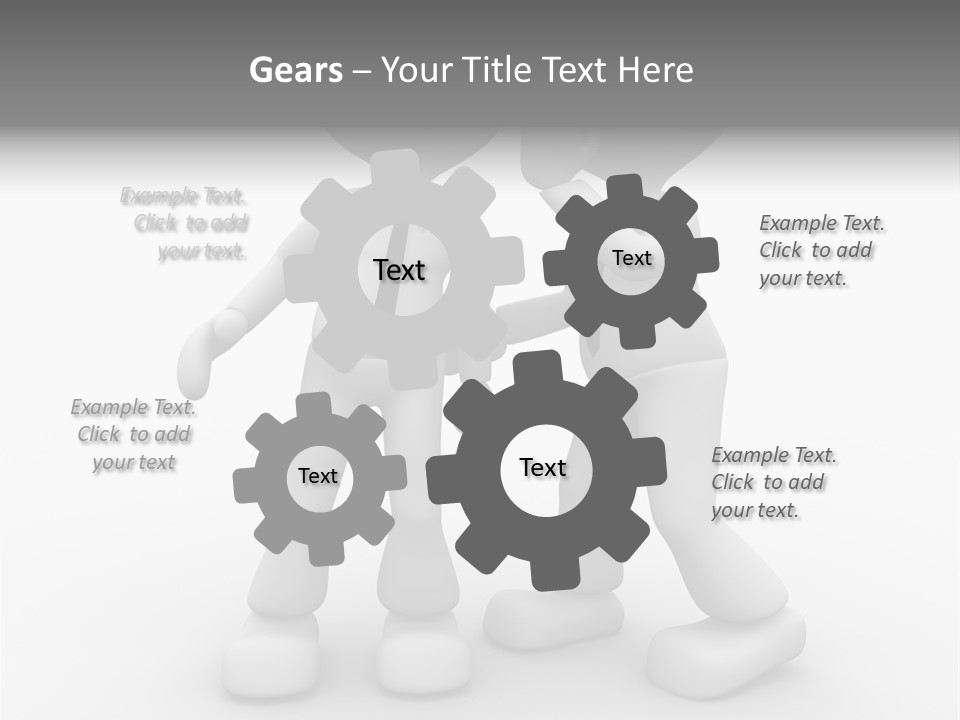 A Couple Of People Standing Next To Each Other PowerPoint Template