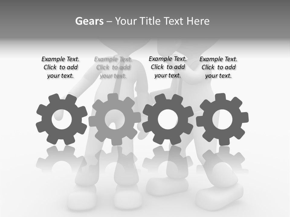 A Couple Of People Standing Next To Each Other PowerPoint Template