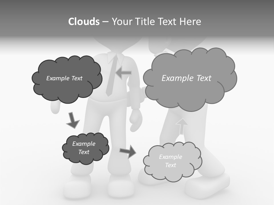 A Couple Of People Standing Next To Each Other PowerPoint Template