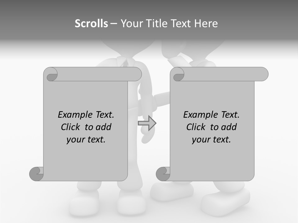 A Couple Of People Standing Next To Each Other PowerPoint Template