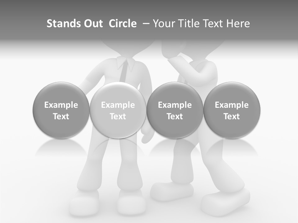 A Couple Of People Standing Next To Each Other PowerPoint Template