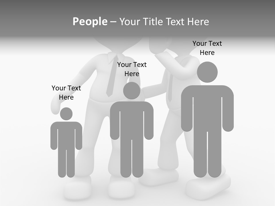 A Couple Of People Standing Next To Each Other PowerPoint Template