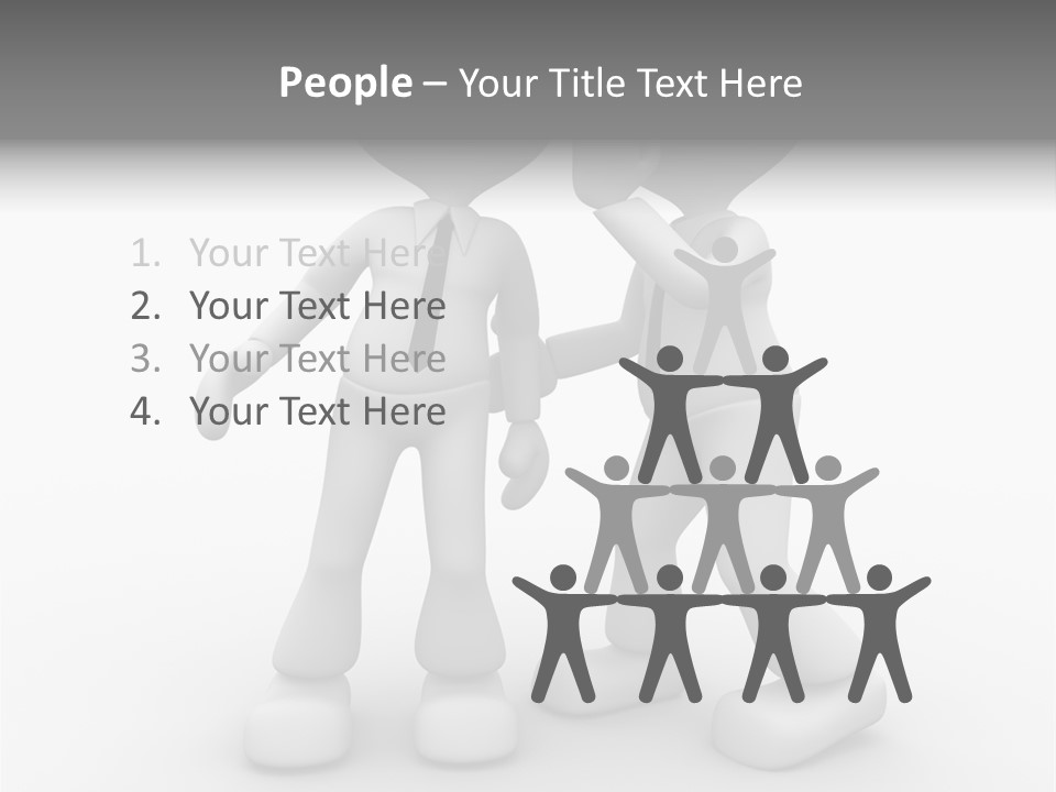 A Couple Of People Standing Next To Each Other PowerPoint Template