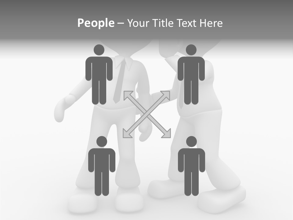 A Couple Of People Standing Next To Each Other PowerPoint Template