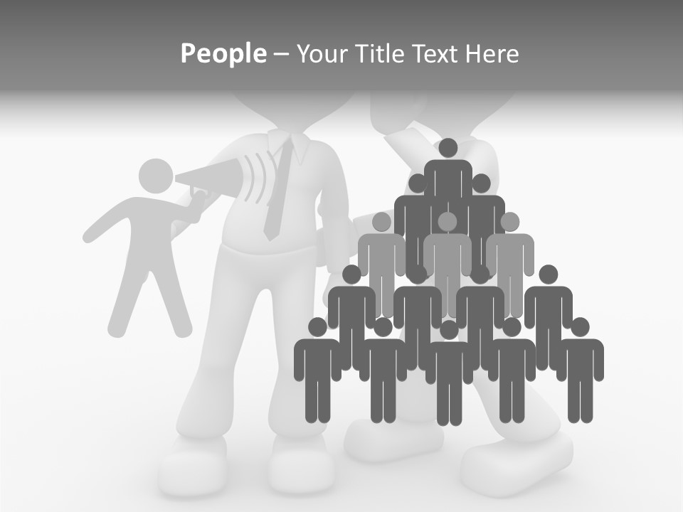 A Couple Of People Standing Next To Each Other PowerPoint Template