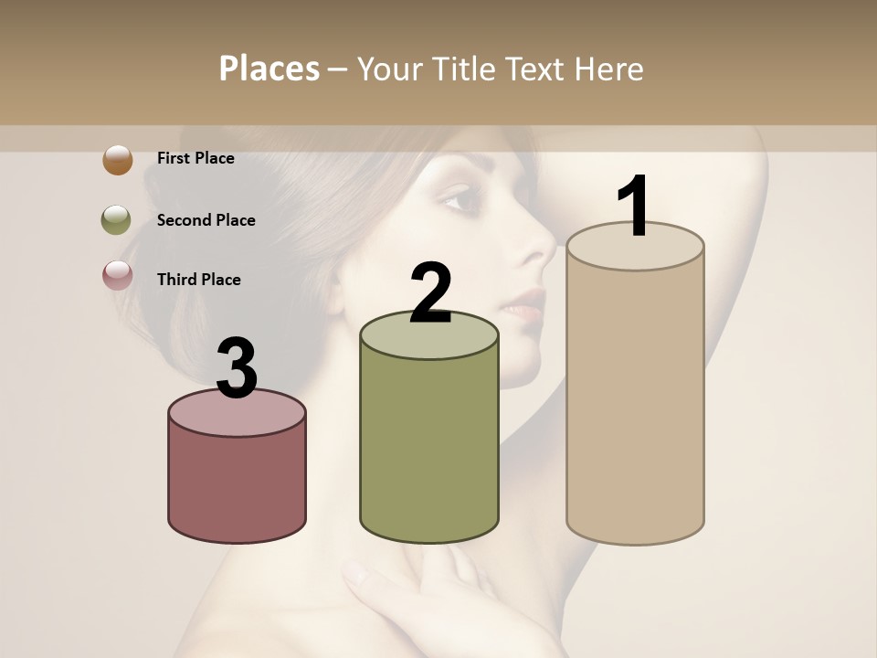 Woman Trend Face PowerPoint Template