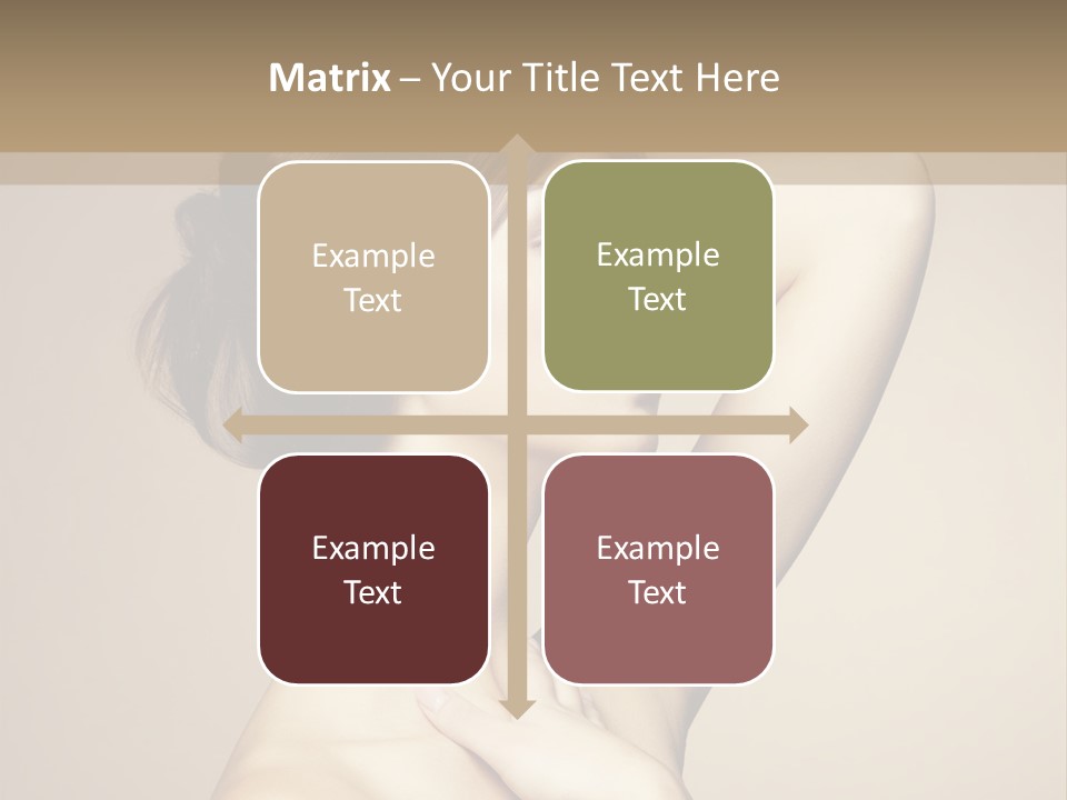 Woman Trend Face PowerPoint Template