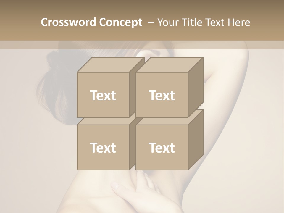 Woman Trend Face PowerPoint Template