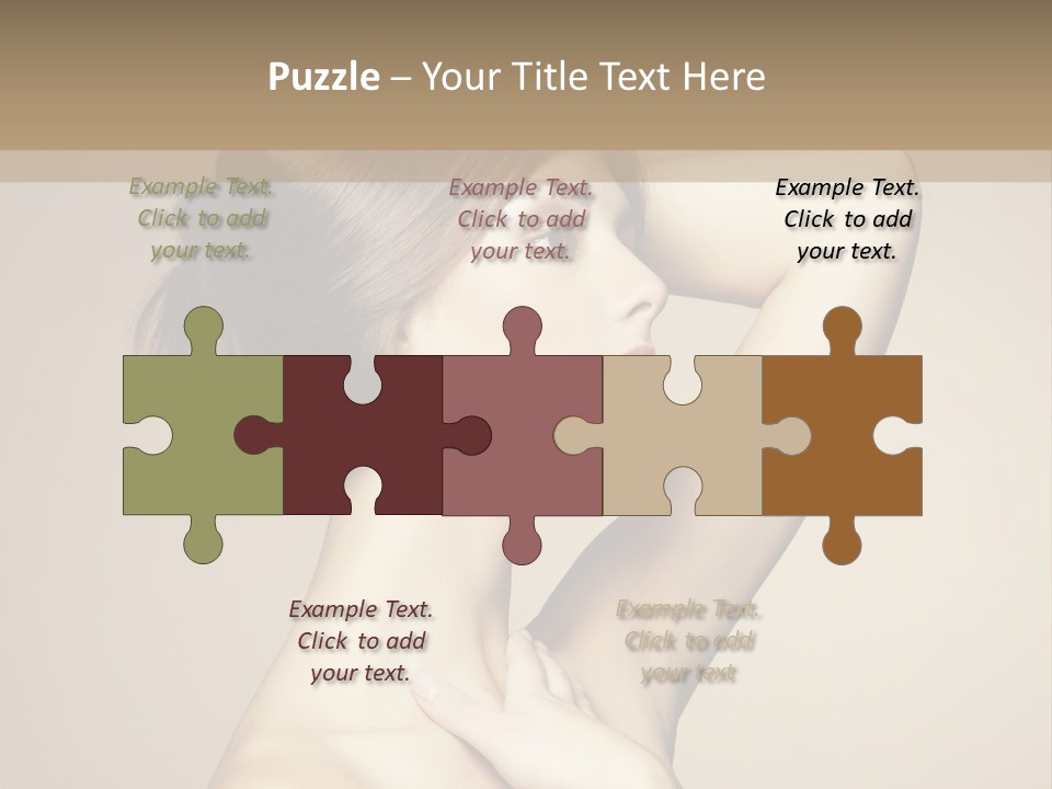 Woman Trend Face PowerPoint Template