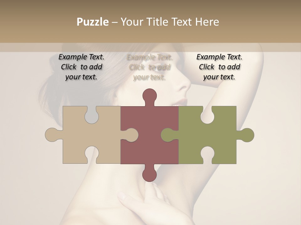 Woman Trend Face PowerPoint Template