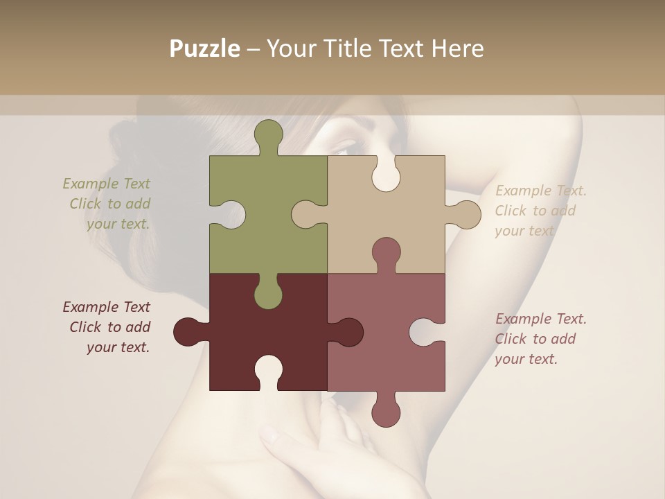 Woman Trend Face PowerPoint Template