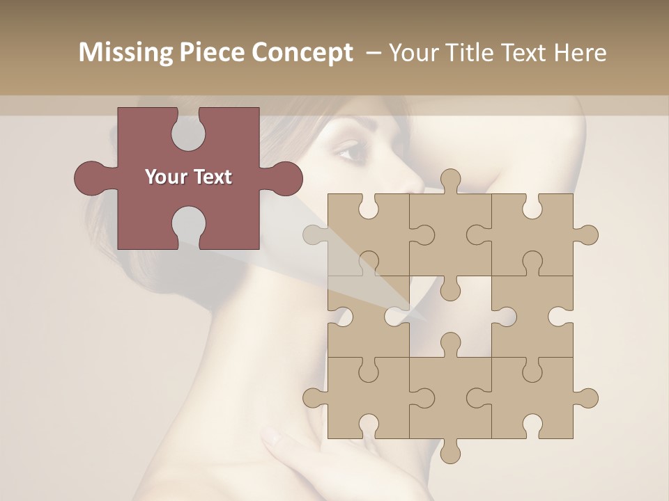 Woman Trend Face PowerPoint Template